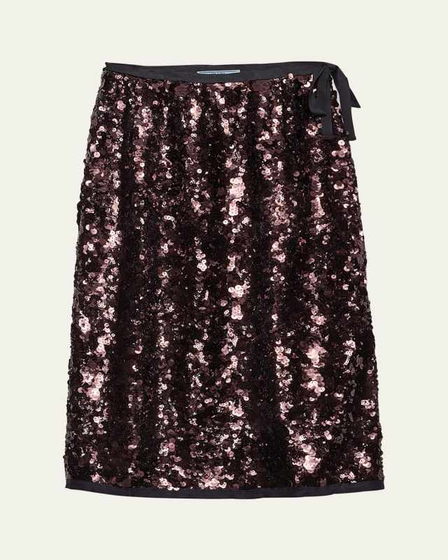 Sequined Midi Skirt